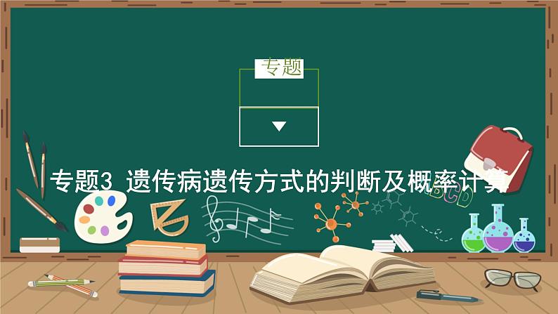 第2章 基因和染色体的关系 专题3 遗传病遗传方式的判断及概率计算课件PPT01