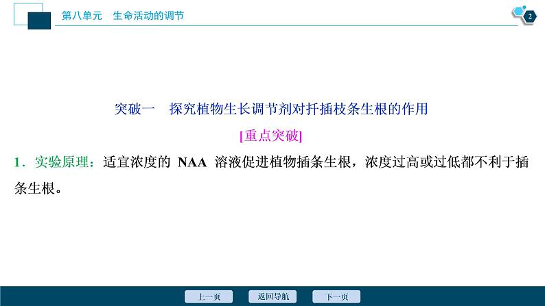 高中生物高考10　第八单元　加强提升课(8)　植物激素调节相关实验探究课件PPT第3页