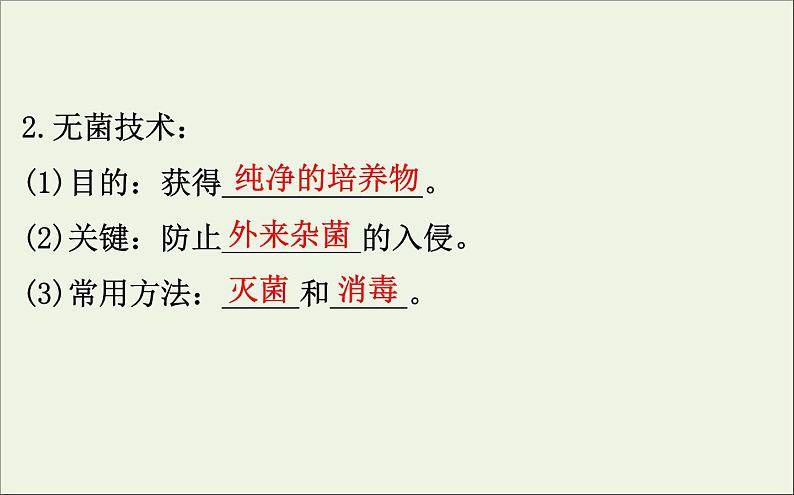 高中生物高考2020届高考生物一轮复习1 2微生物的培养与应用课件选修06