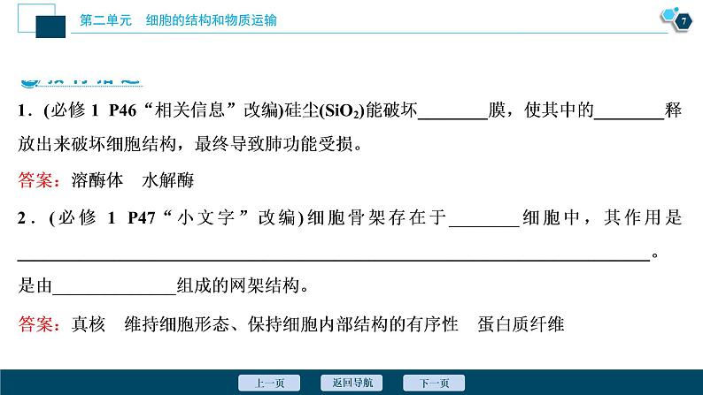 高中生物高考2　第二单元　第6讲　细胞器和生物膜系统课件PPT08