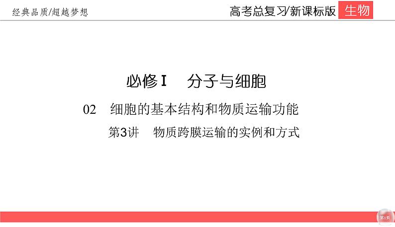 高中生物高考2-3课件PPT第1页