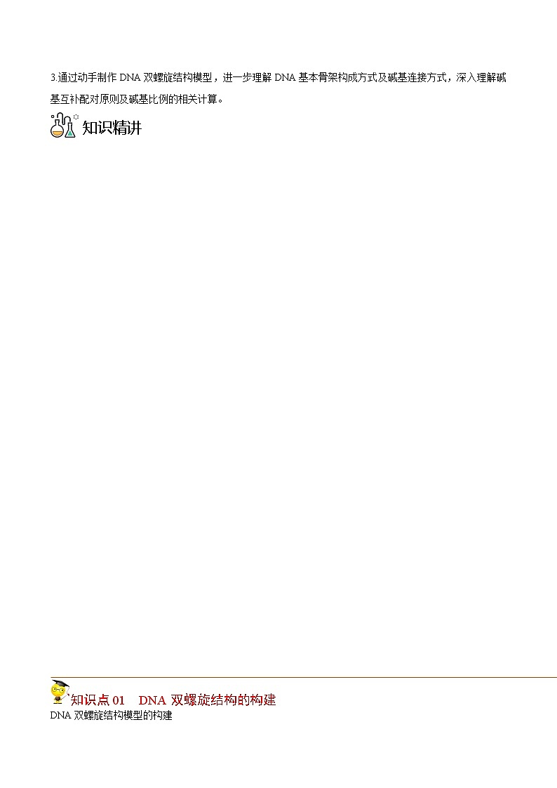 3.2 DNA的结构（学生版）-高一生物同步精品讲义（人教2019必修2）02