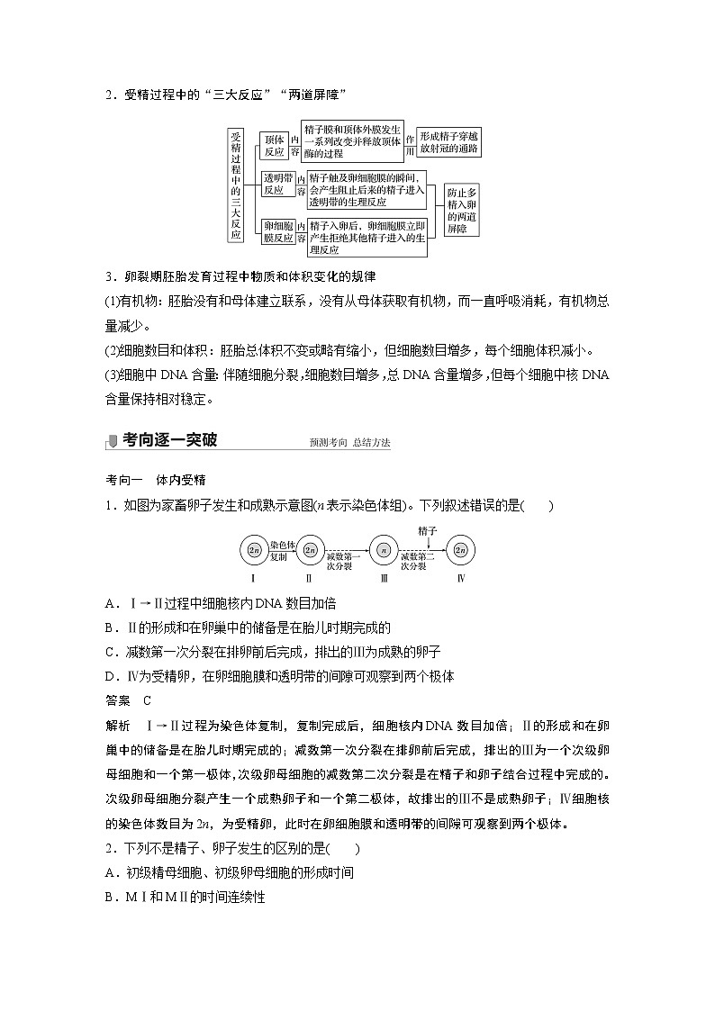 高中生物高考2022年高考生物一轮复习 第10单元 第35讲　胚胎工程与生物技术的安全性和伦理问题03