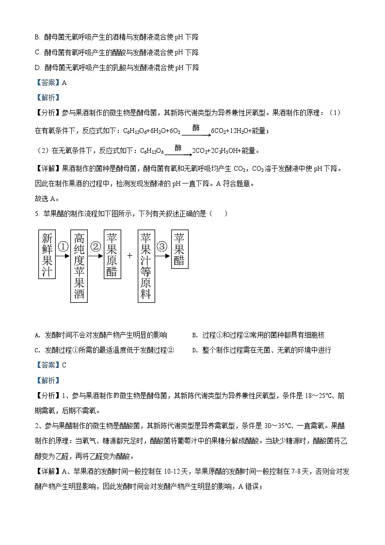 2022成都七中高二下学期期中生物试题含解析03