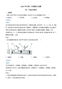 2022上海市复旦中学高一下学期期中考试生物试题含解析