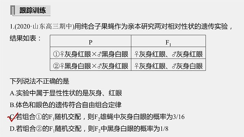 高中生物高考2022年高考生物一轮复习 第5单元 第16讲　热点题型五　基因在染色体的位置判断课件PPT第6页