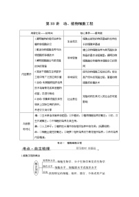 高中生物高考第33讲　动、植物细胞工程