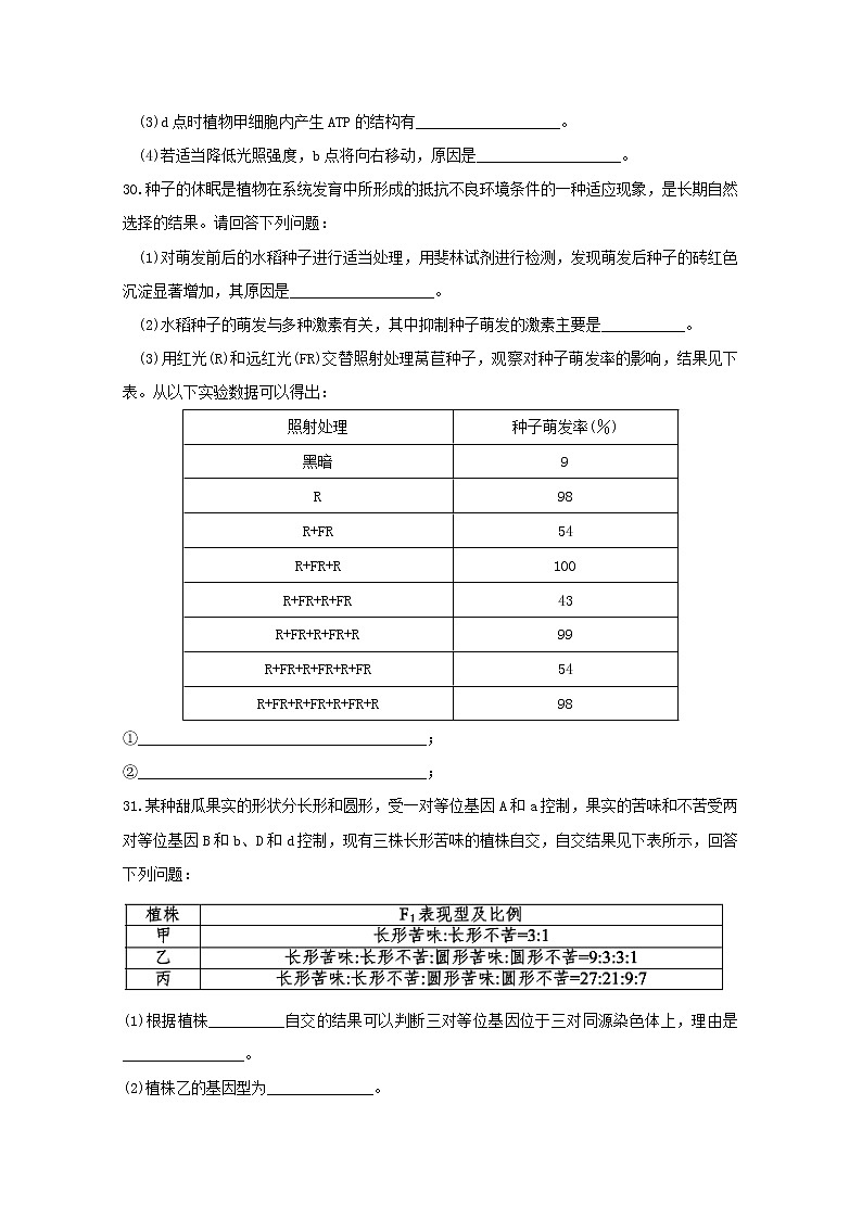 高中生物高考江西省上饶县中学2019届高三生物仿真考试试题第3页