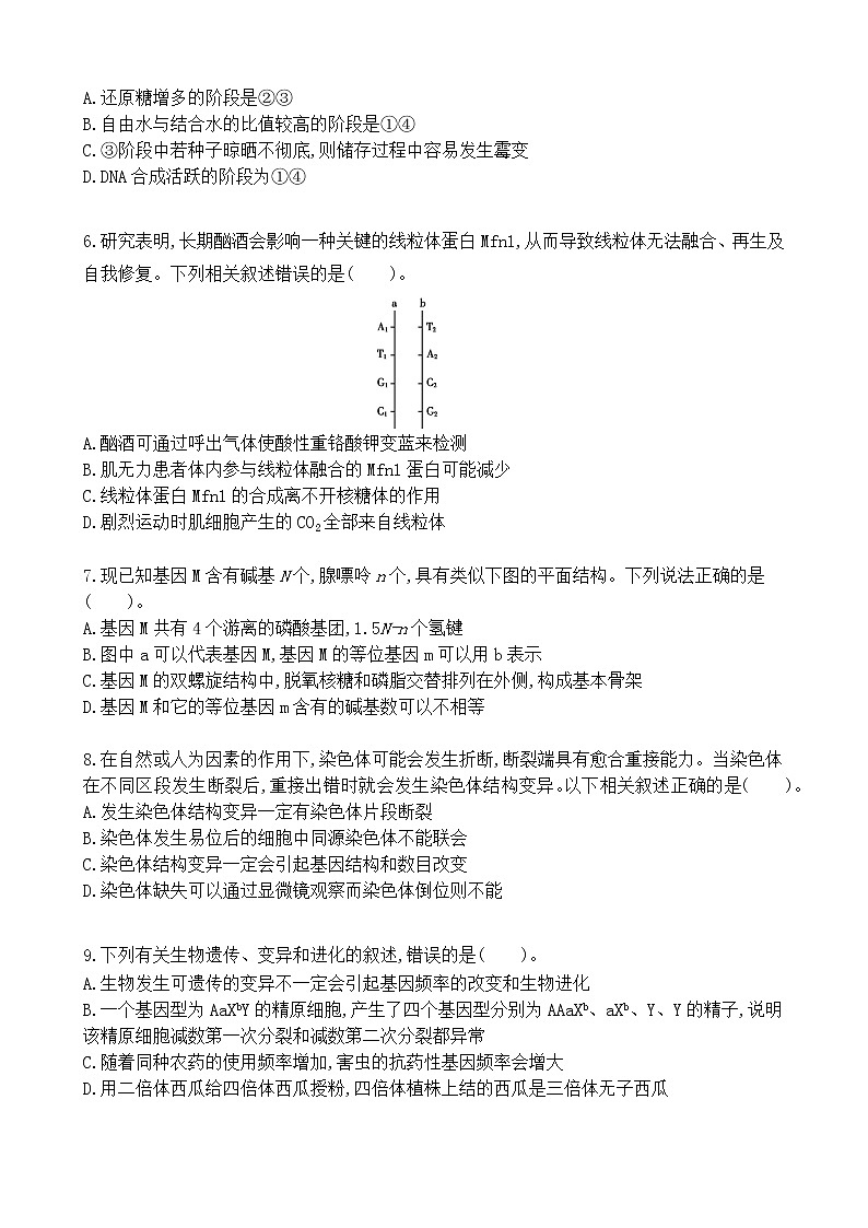 高中生物高考仿真训练卷03-2021届高三生物二轮复习新高考版（含解析）第2页