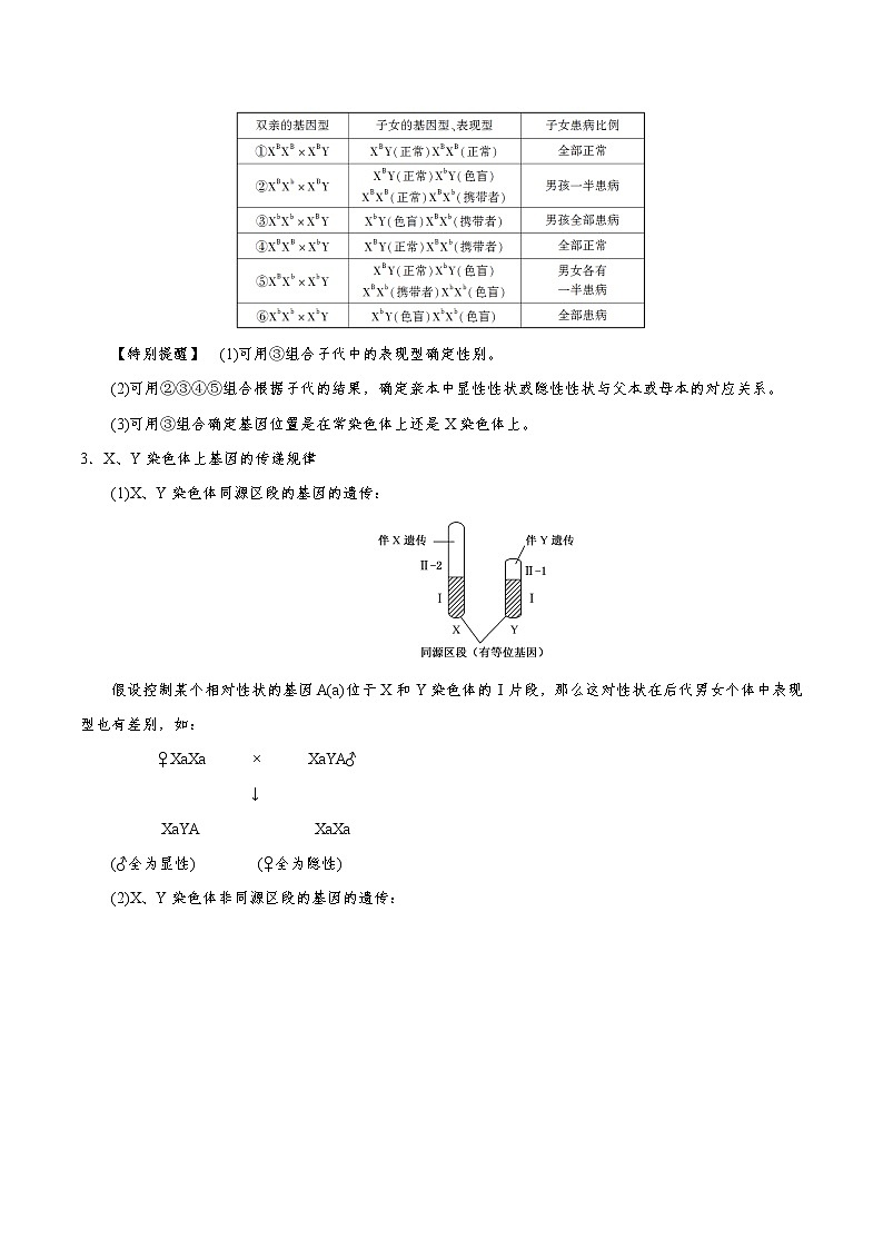 专题17 基因在染色体上和伴性遗传（学生版）第3页