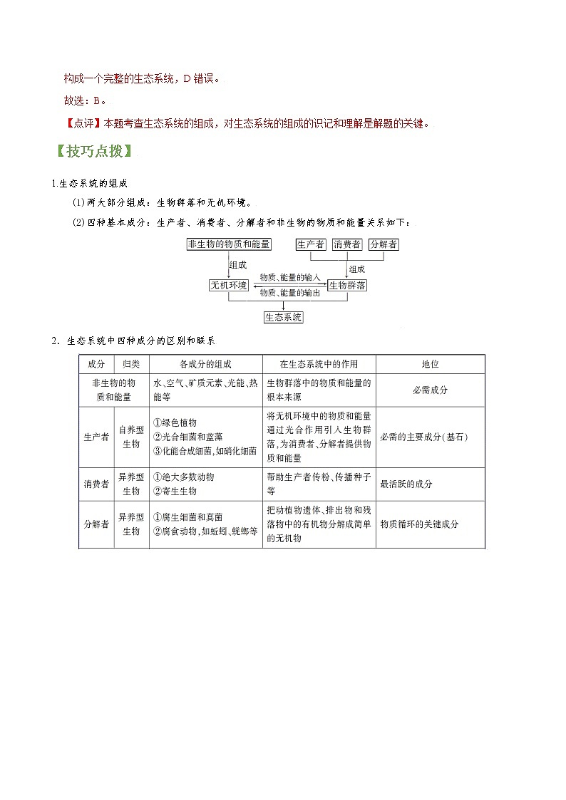 专题32 生态系统的结构（教师版）第3页
