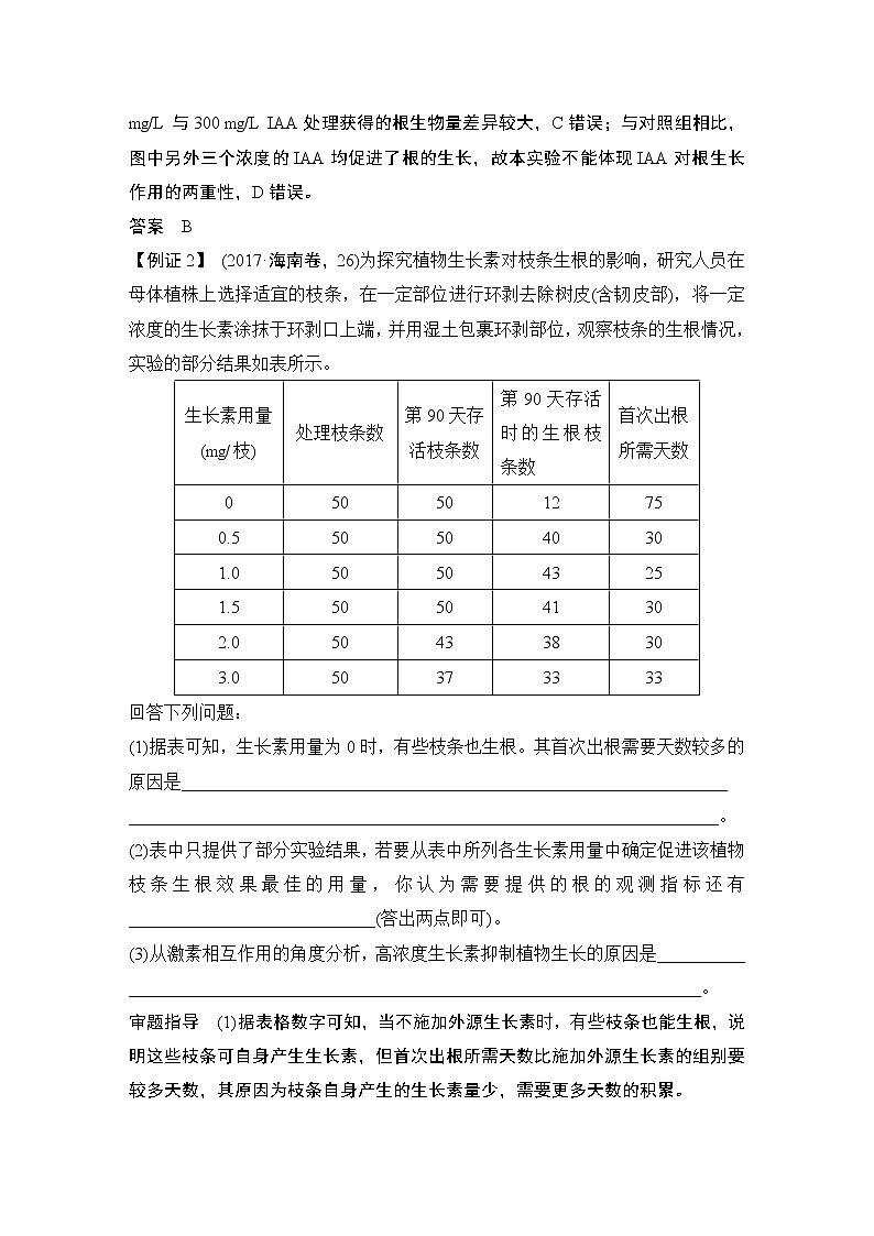 高中生物高考考点加强课4 聚焦植物激素调节相关实验探究第3页
