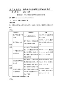 高中生物高考考点加强课2 自由组合定律解题方法与遗传实验设计归纳