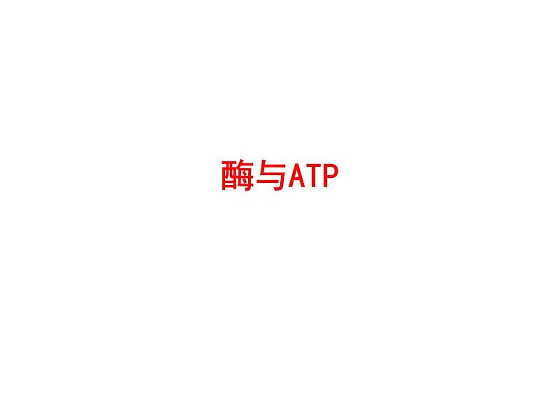 高中生物高考考点精讲4 酶和ATP（课件）01