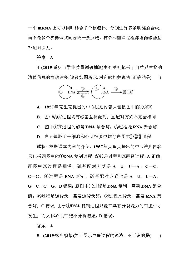 高中生物高考课时作业26第3页