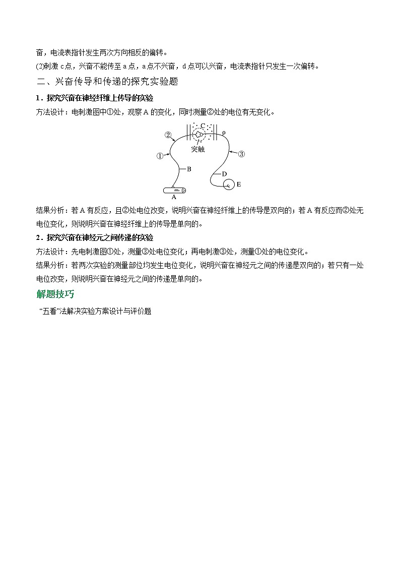 专题35 神经调节的探究实验（学生版）第2页