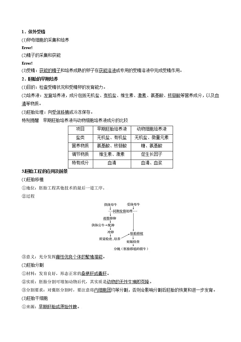 专题65 胚胎工程（学生版）第3页