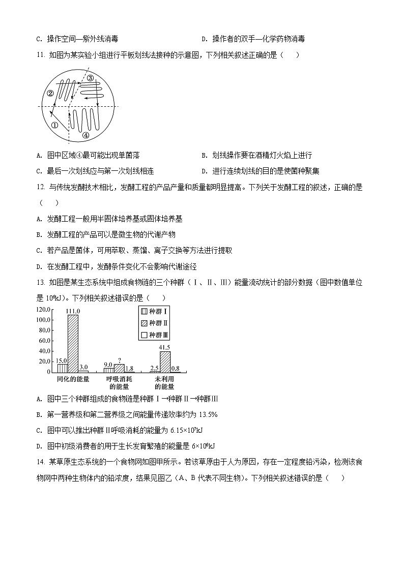 精品解析：广东省深圳市光明区高级中学2021-2022学年高二下学期期中生物试题03