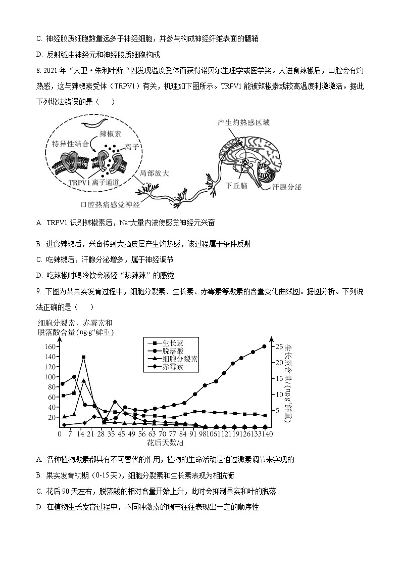 2023郴州高三下学期三模生物试题含解析03