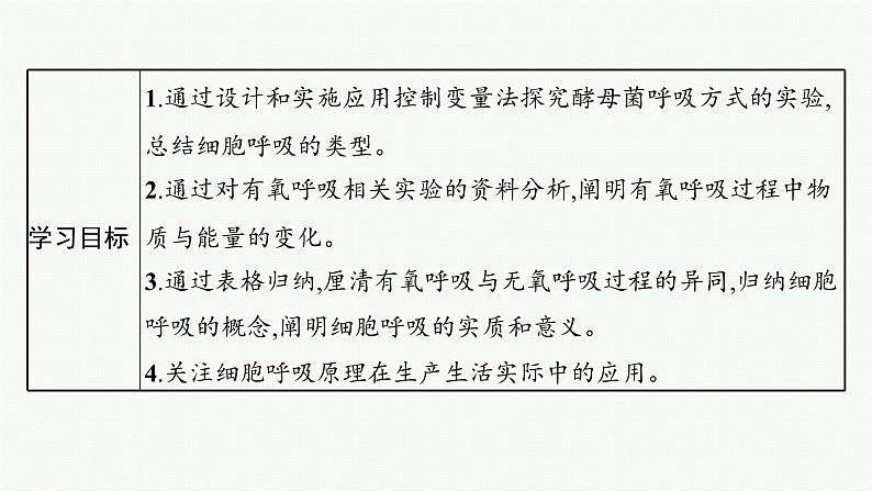 第5章　细胞的能量供应和利用 第3节　细胞呼吸的原理和应用课件PPT第3页