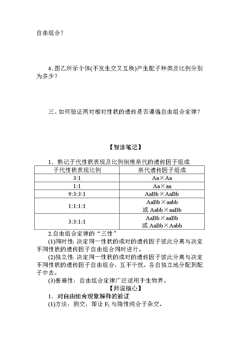1.2.第2课时　孟德尔的两对相对性状的杂交实验(二)第3页