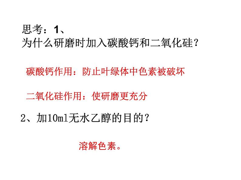 高中生物第一册 《一 捕获光能的色素和结构》名师优质课课件07