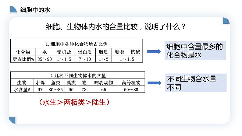 高中生物第一册 2 2细胞中的无机物 课件-2021-2022学年第2页