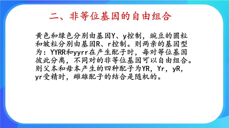 (课件)孟德尔从两对相对性状的杂交实验中总结出自由组合定律第7页