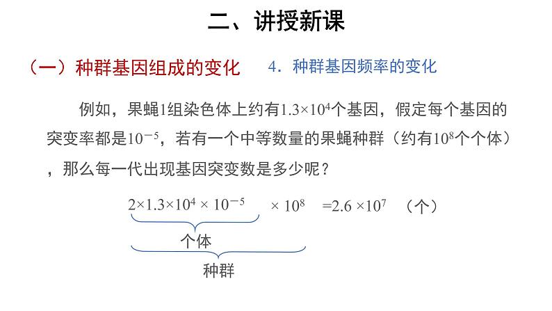 高中生物第二册 (教学课件)第3节 种群基因组成的变化与物种的形成 第2课时 示范课件05