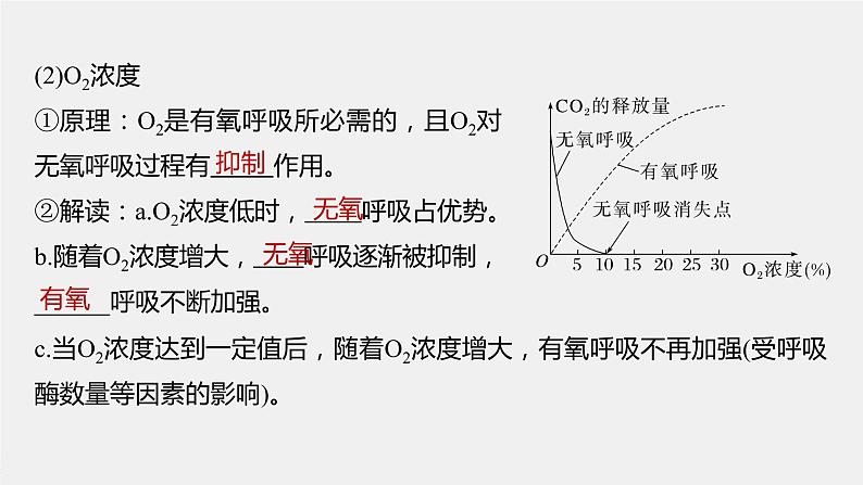 新人教新高考生物一轮复习课件  第3单元 第4课时　细胞呼吸的影响因素及其应用第7页