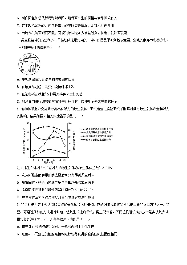 江苏省扬州市邗江区2021-2022学年高二下学期期中生物试题无答案第2页