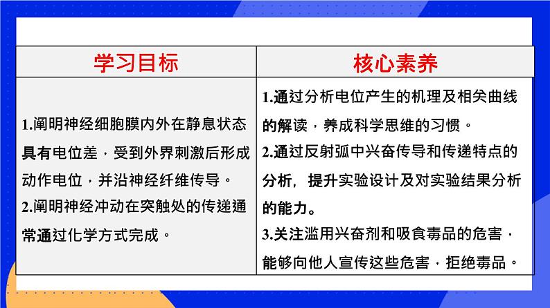 人教版高中生物选修一 2.3 神经冲动的产生和传导   课件+教案+导学案02