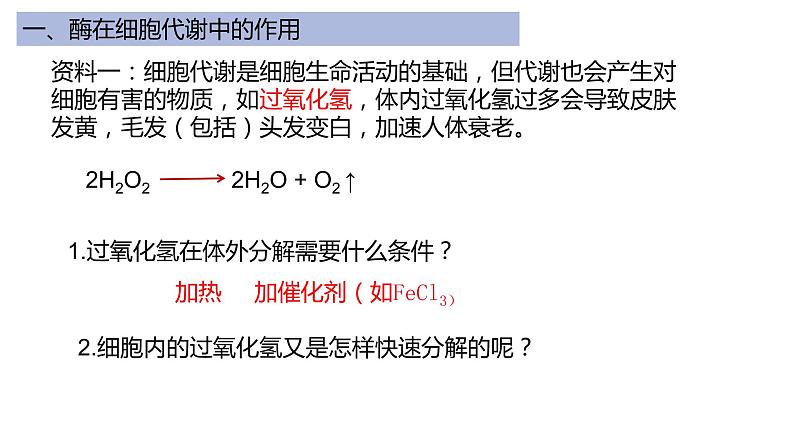 高中生物第一册 5 1降低化学反应活化能的酶-1课件PPT第5页