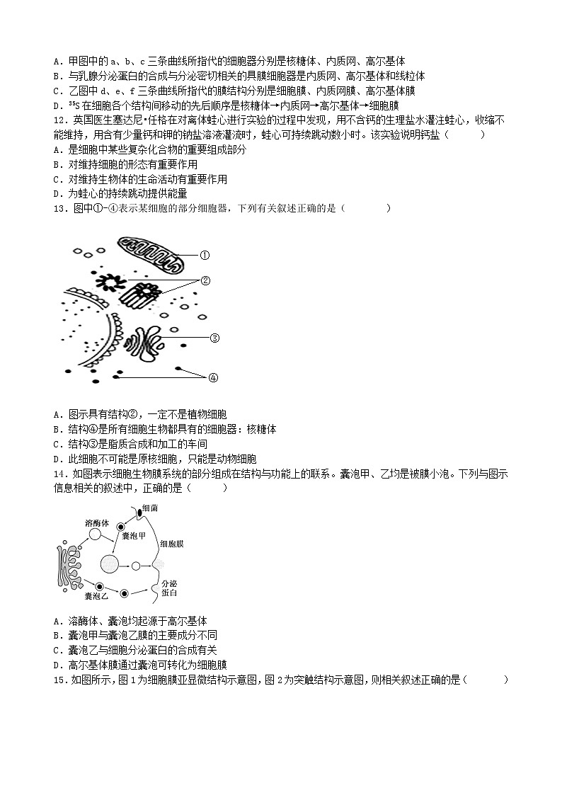 高二下期第一次月考生物科（试卷）第3页