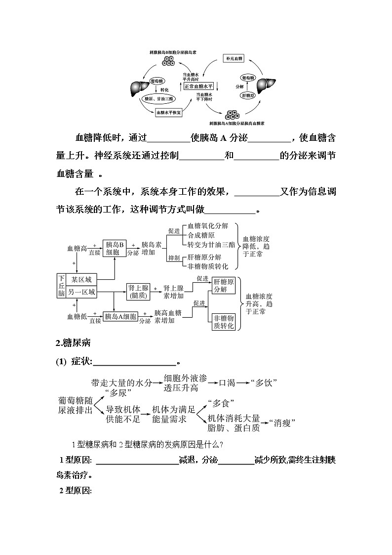 高中生物选择性必修一   3 2 激素调节的过程（导学案）上学期学同步精品课堂第2页