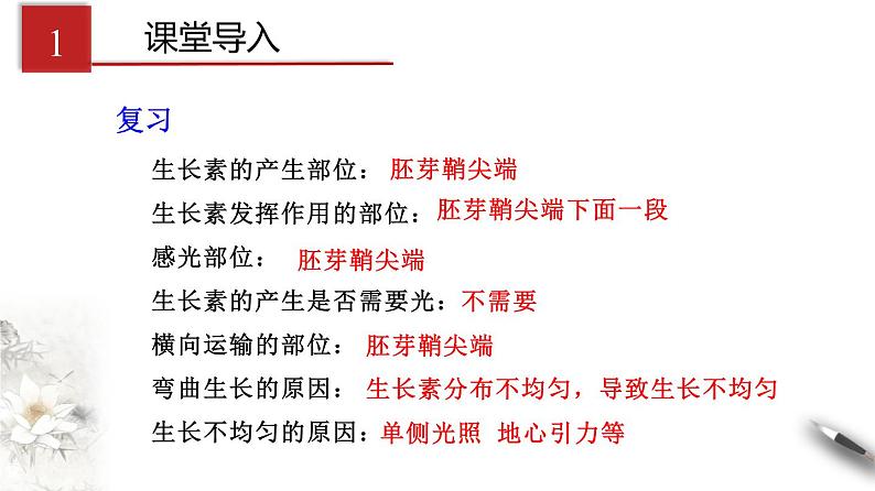 高中生物选择性必修一   5 1 2 植物生长激素（课件）上学期学同步精品课堂第3页