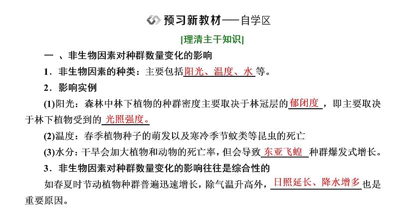 第一章 第三节 影响种群数量变化的因素课件PPT第2页