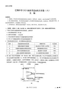 重庆市巴蜀中学2023届高考适应性月考卷（八） 生物试题及答案