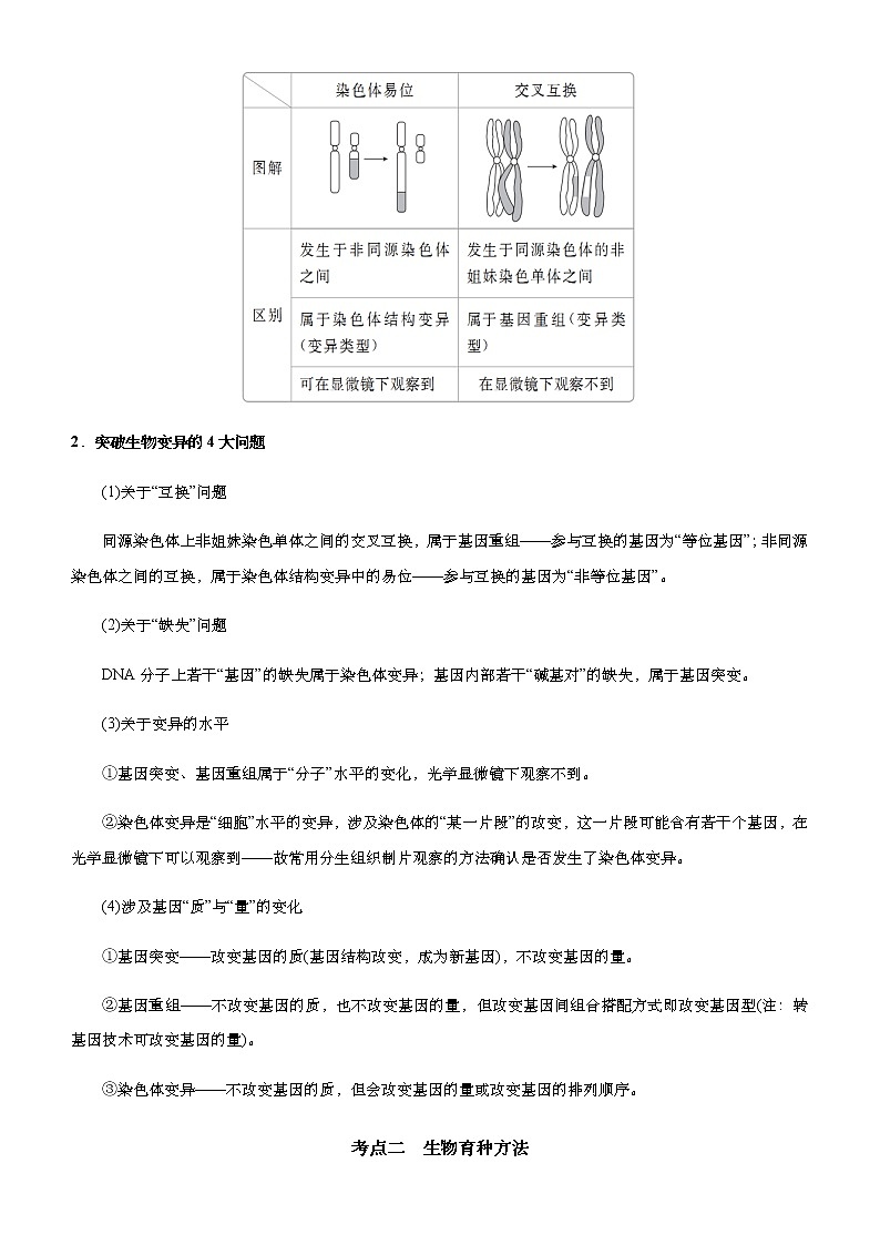 高中生物高考 2021届高考二轮精品专题七 生物的变异、育种和进化 学生版第2页