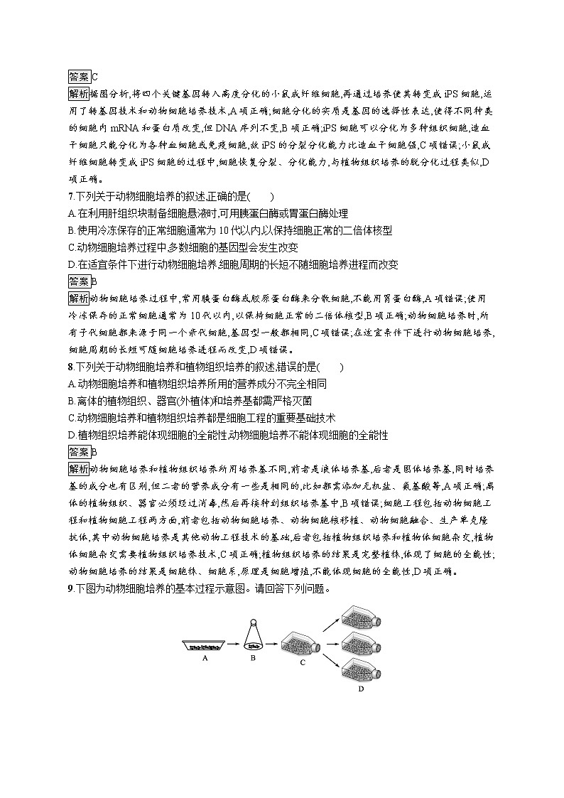 第2章　细胞工程 第2节　一　动物细胞培养第3页
