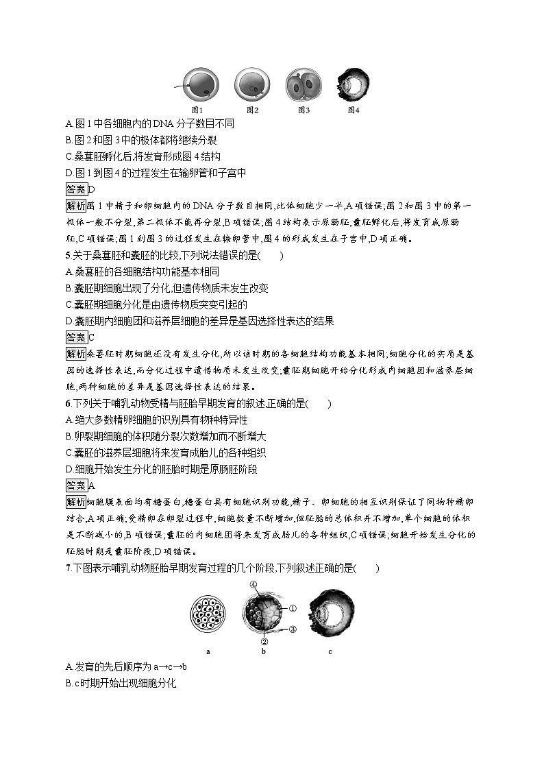 第2章　细胞工程 第3节　一　胚胎工程的理论基础第2页