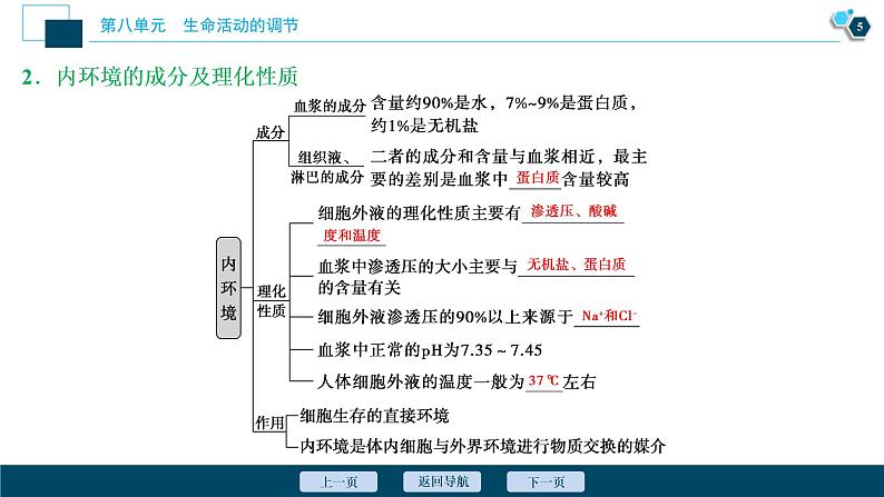 高中生物高考1　第八单元　第23讲　人体的内环境稳态及实例分析课件PPT第6页