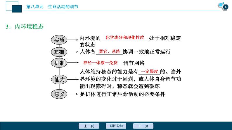 高中生物高考1　第八单元　第23讲　人体的内环境稳态及实例分析课件PPT第7页