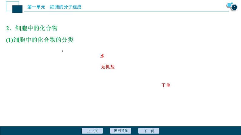 高中生物高考2　第一单元　第2讲　细胞中的元素和化合物　细胞中的无机物课件PPT第7页