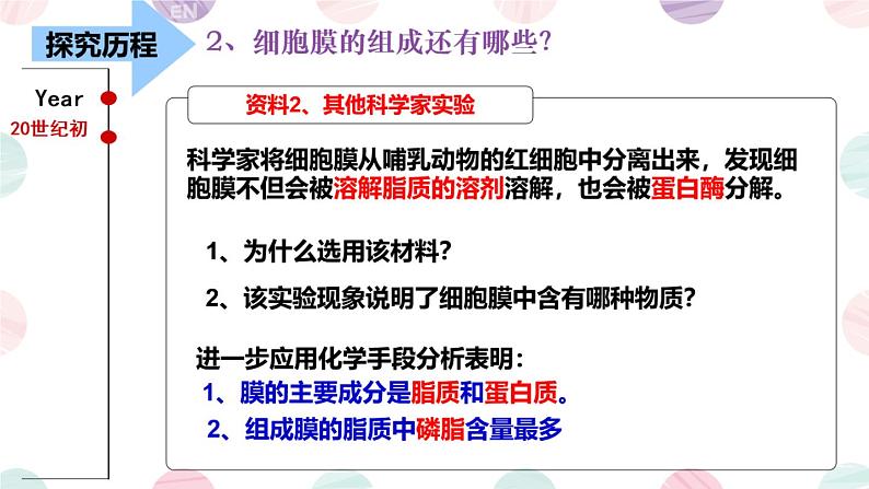 高一 生物必修一 4.2 生物膜的流动镶嵌模型课件PPT第7页