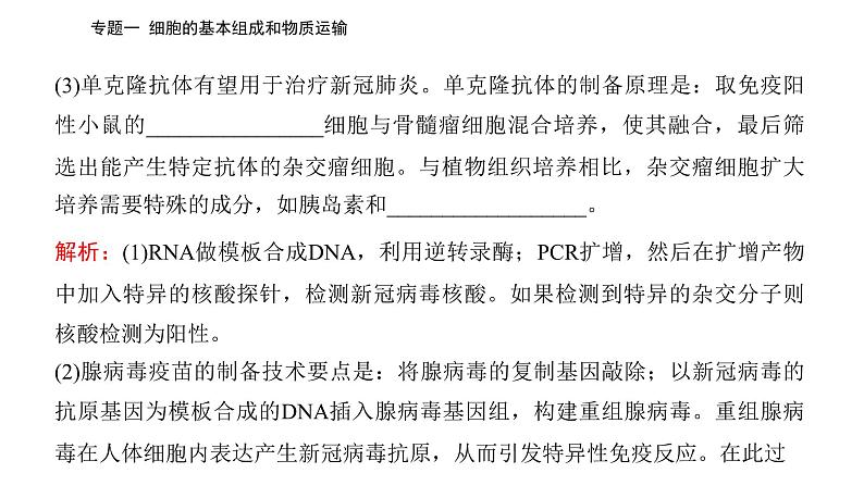 2023届高考生物二轮复习高考命题热点一新型冠状病毒课件第4页