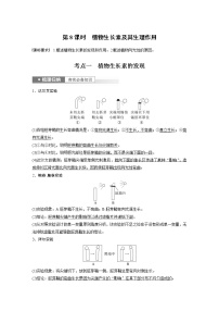 高中生物高考2023年高考生物一轮复习（新人教新高考） 第8单元 第8课时　植物生长素及其生理作用