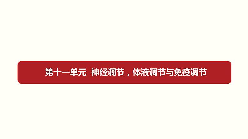 高中生物高考第十一单元 神经调节、体液调节与免疫调节（课件）第1页