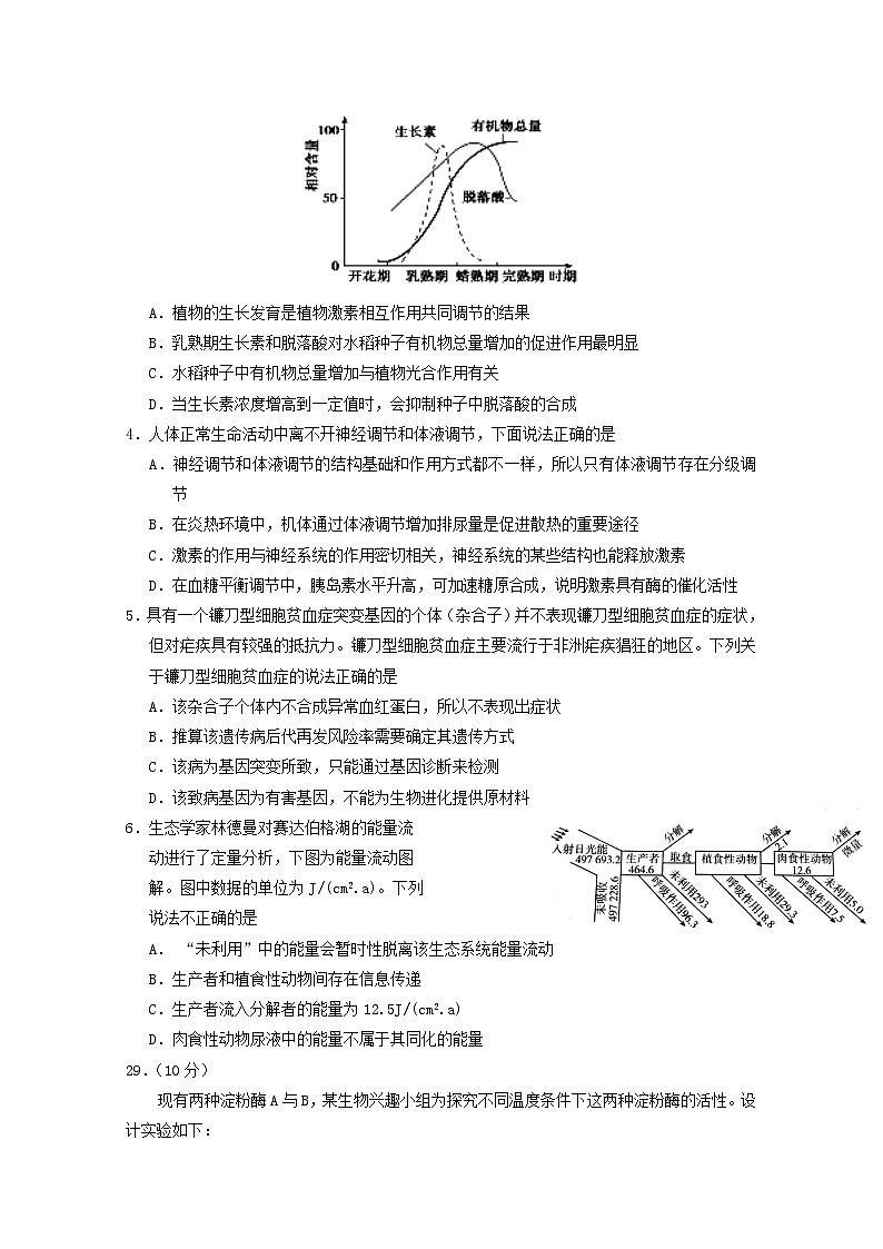 高中生物高考黑龙江省哈尔滨市第三中学校2019届高三生物第二次模拟试题02