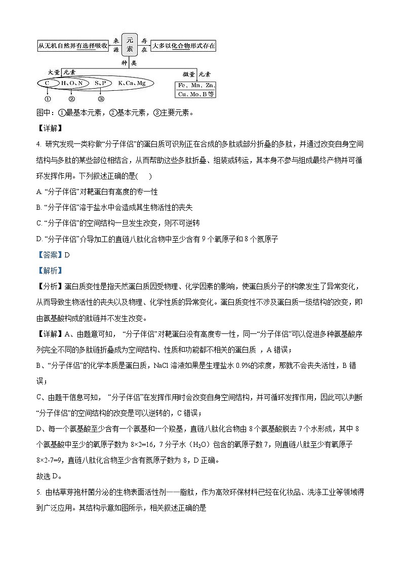 2022遂宁高二下学期期末考试生物含解析03